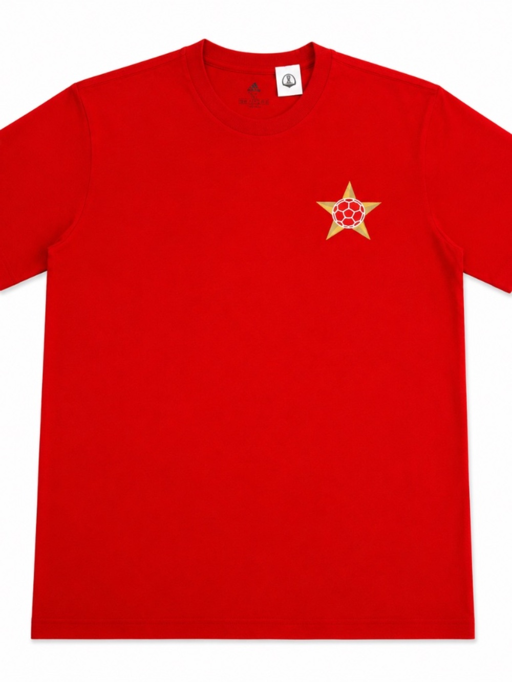 Adidas FIFA World Cup Qatar 2022 Red Star Graphic T-Shirt NWT